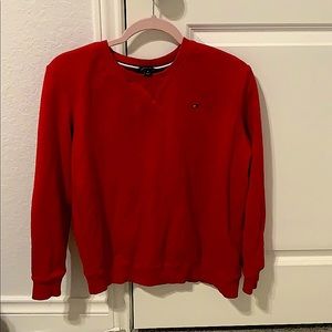 red Tommy Hilfiger sweater